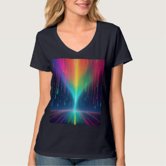 Regnbåge Drip Resa T Shirt