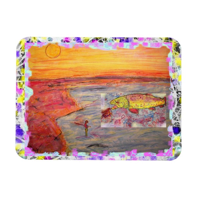 regnbåge dropp magnet (Horisontell)