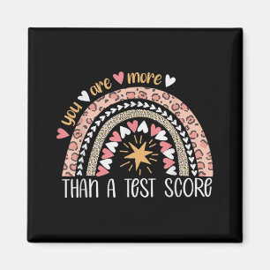 Regnbåge Du är mer än en testdag Magnet