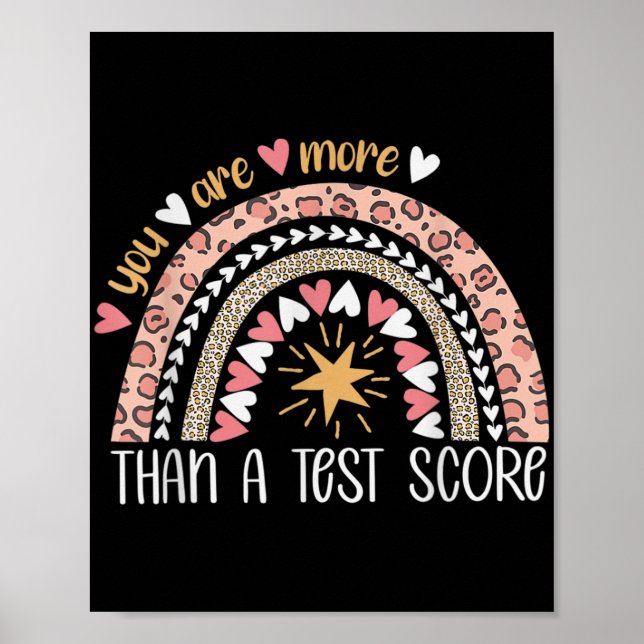 Regnbåge Du är mer än en testdag Poster (Framsidan)