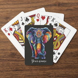Regnbåge Elefant Poker Kort Casinokort