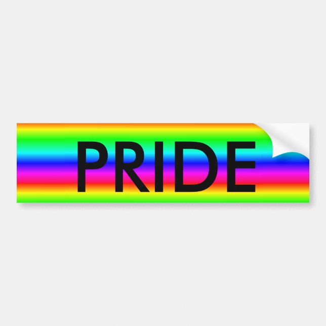 Regnbåge- eller hbt-PRIDE Bildekal (Framsidan)