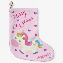 Regnbåge Enhörning Glitter Jul Rosa