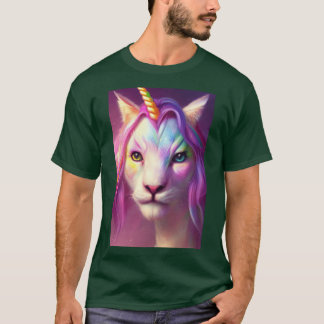 Regnbåge Enhörning Katt vänner pojke T Shirt