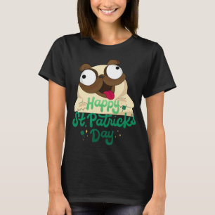 Regnbåge Enhörning Mops T Shirt