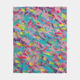 Regnbåge, estetisk Abstrakt, målning Fleecefilt