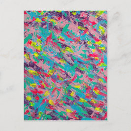 Regnbåge, estetisk Abstrakt, målning Vykort