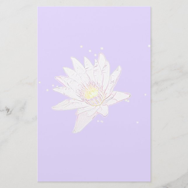 Regnbåge Etching Lotus stationär (Framsida)