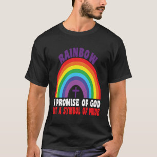 Regnbåge ett Guds löfte, inte en symbol för Pridet T Shirt