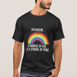 Regnbåge ett Guds löfte, inte en symbol för Pridet T Shirt