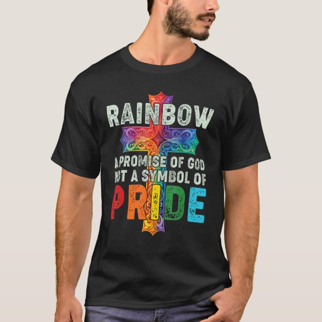 Regnbåge ett Guds löfte, inte en symbol för Pridet T Shirt (Framsida)