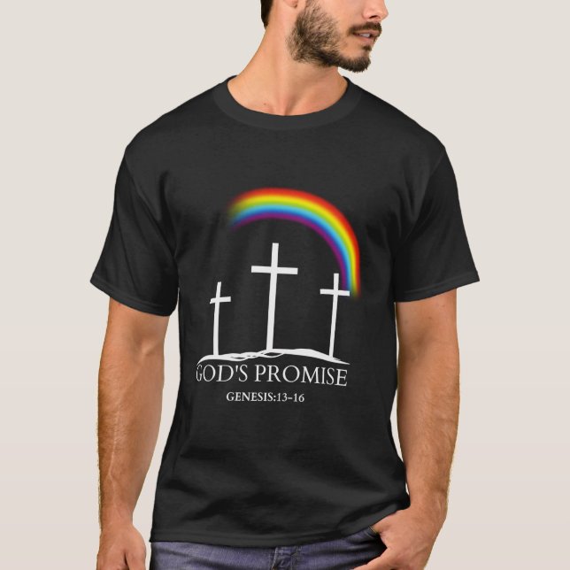 Regnbåge ett löfte om Gud, inte en symbol för Prid T Shirt (Framsida)