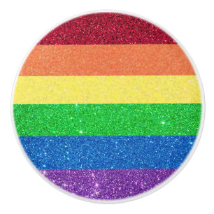 Regnbåge Falskt Glitter Girlig Snygg Knopp