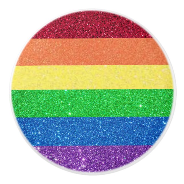 Regnbåge Falskt Glitter Girlig Snygg Knopp (Framsidan)