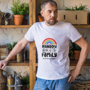 REGNBÅGE FÅR AV FAMILJEN ROLIG HBTQ T SHIRT