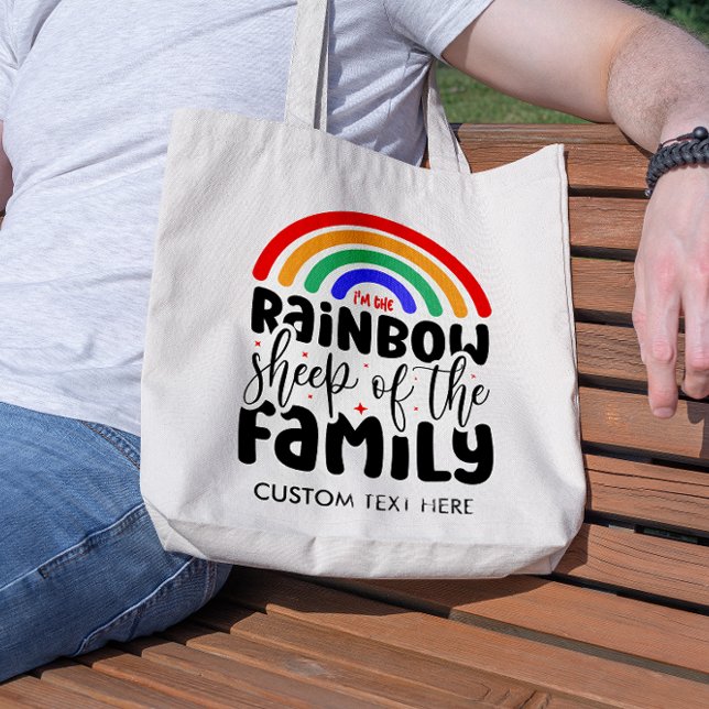 REGNBÅGE FÅR AV FAMILJEN  TYGKASSE (Skapare uppladdad)
