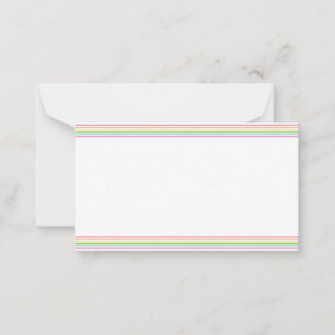 Regnbåge Färg Blank Template Elegant Modern Anteckningskort