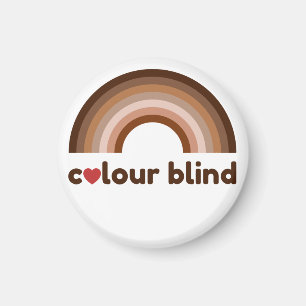 regnbåge färg blind kärlek magnet