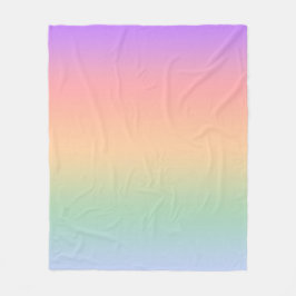 Regnbåge färg-övertoningsbakgrund fleecefilt
