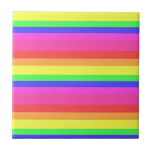 Regnbåge Färg Spectrum Rand Design Kakelplatta