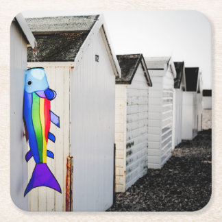 Regnbåge färgad drake underlägg papper kvadrat