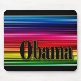 Regnbåge färgad Obama mousepad Musmatta