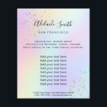 regnbåge FAUX glitter Flygblad<br><div class="desc">skönhetssalon professionell makeup artist fluor</div>