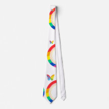 Regnbåge Fjäril HBTQ+ Pride Knapp