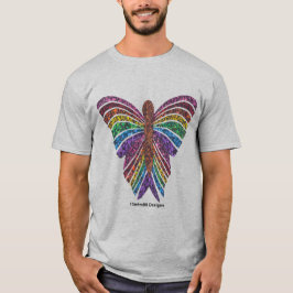 Regnbåge Fjäril (levande) - Herr Lätt T-Shirt