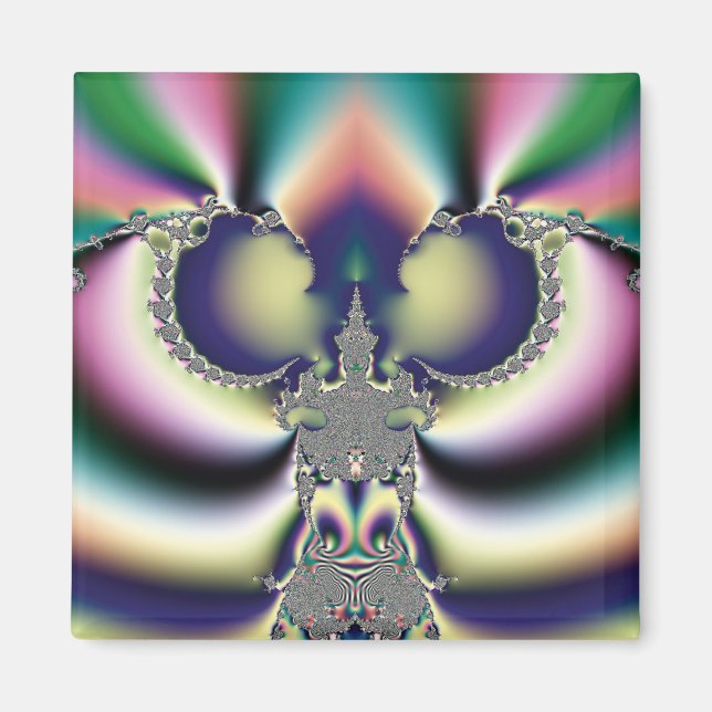 Regnbåge Fjäril Magnet (Framsidan)