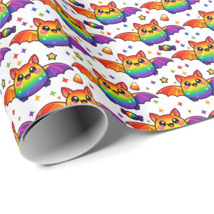 🦇🌈 Regnbåge Fladdermus Stjärnexplosion Crew Stru Presentpapper