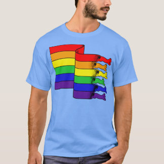Regnbåge flagga katter t shirt