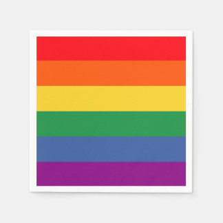 Regnbåge flagga lgbtq enkel design pappersservett