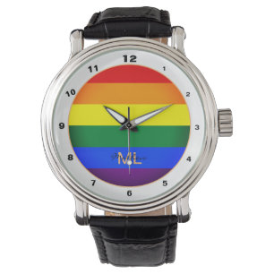 Regnbåge, Flagga och Pride, hbt-community/gender Armbandsur