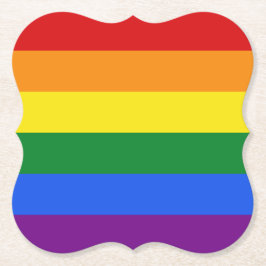 Regnbåge Flagga underlägg Papper