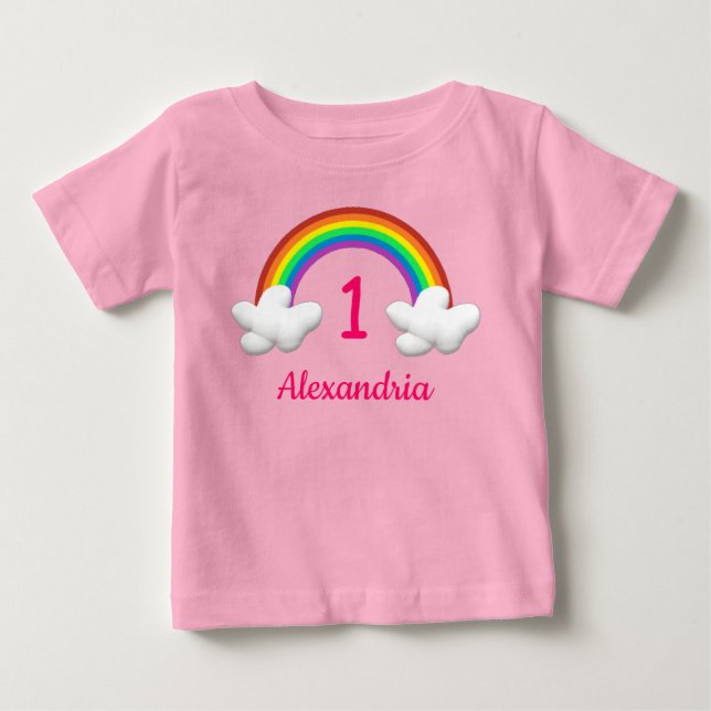 Regnbåge flicka i alla åldrar t shirt (Framsida)