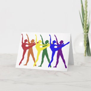 Regnbåge för dansare kort