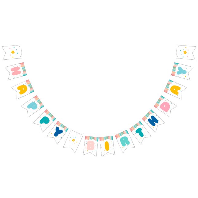 Regnbåge för Födelsedagsfest av Roligt Vimplar (Alla)