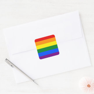 Regnbåge för HBT-Pride Fyrkantigt Klistermärke