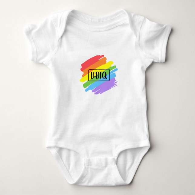 Regnbåge för HBT TQ-penslar T Shirt (Framsida)