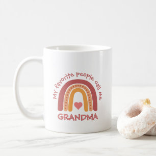 Regnbåge för mormor från barn kaffemugg