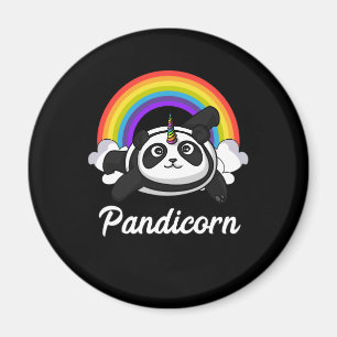 Regnbåge för Unicorn för Pandicorn Pandabjörn Magnet