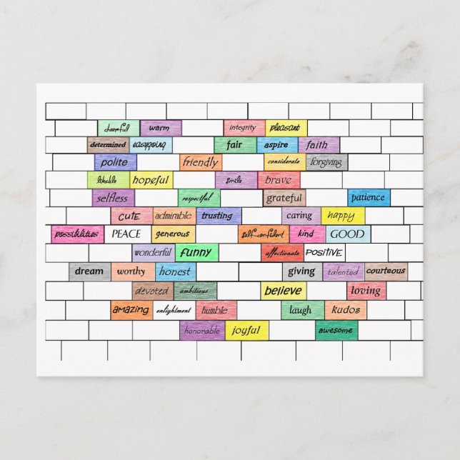 Regnbåge för vykort för inspirationsgraffiti (Framsida)