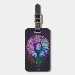 Regnbåge för Yogaträdfred Bagagebricka