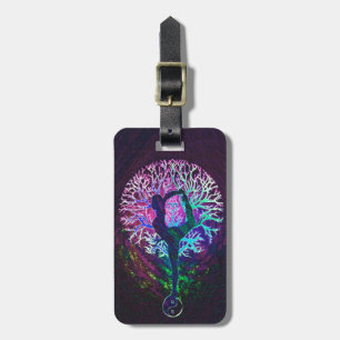 Regnbåge för Yogaträdfred Bagagebricka