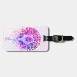 Regnbåge för Yogaträdpastell Bagagebricka