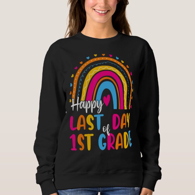 Regnbåge förra dagen Klass Lärare Student Grad T Shirt (Framsida)