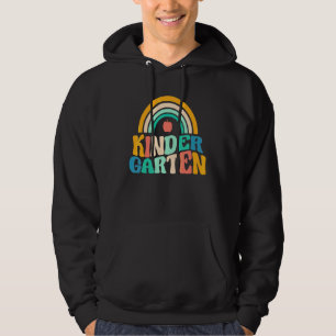 Regnbåge Förskollärare Barn Besättning Tillbaka Ti Hoodie