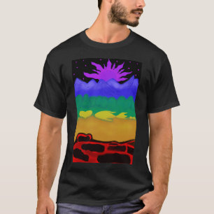 Regnbåge från himlen till helvetet t shirt