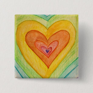 Regnbåge FriCitizen Hearts Art Lapel Pins eller Bu